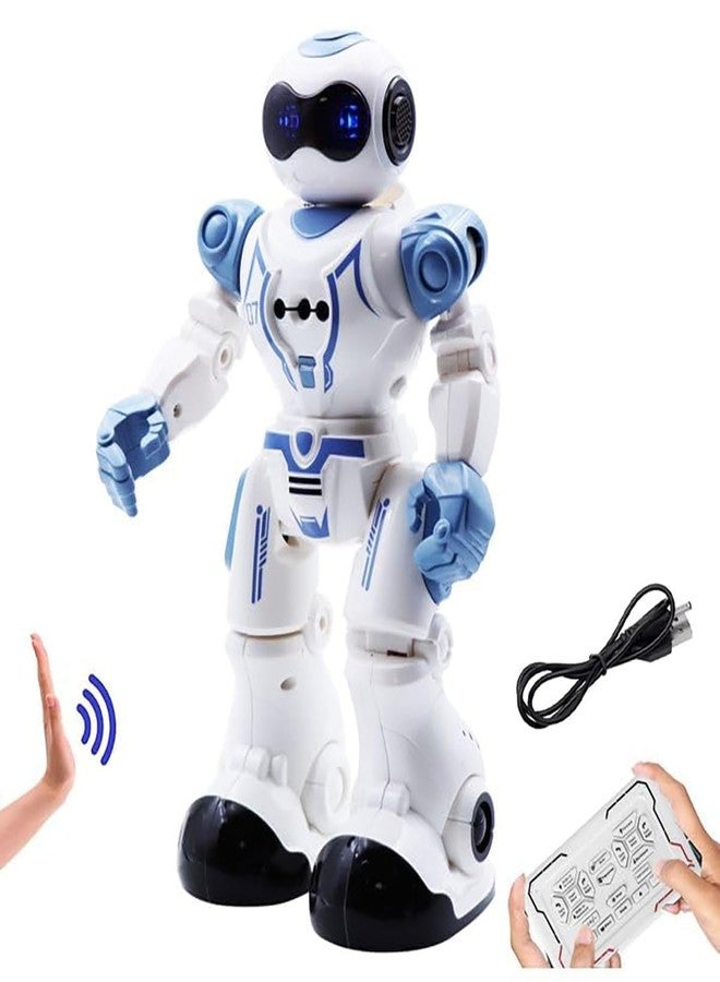 EXOMOON روبوت EXOMOON قابل لإعادة الشحن يعمل بالتحكم عن بعد، مزود بخاصية استشعار الإيماءات، راقص وقابل للبرمجة، للأطفال، مع أضواء وأصوات - Image 1